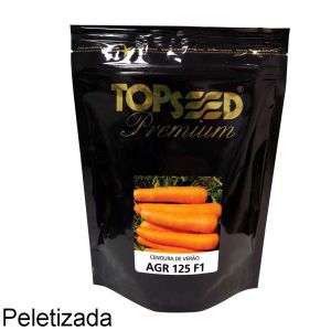 Sementes De Cenoura De Verão Híbrida Agr 125 F1 Peletizada Topseed Premium - 100mx