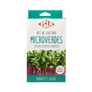Kit De Cultivo Sementes De Microverdes De Agrião E Rabanete - Isla