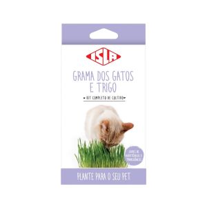 Kit De Cultivo Sementes Grama De Gato E Trigo - Isla