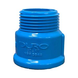 Adaptador 25 X 3/4'' Bolsa Rosca Macho Lr Irrigação Azul - Duro Pvc