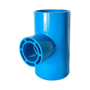 Tee 100 X 75mm Redução Irrigação Azul - Duro Pvc