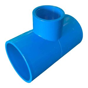 Tee 25mm X 3/4'' Redução Lr Irrigação Duro Pvc Azul
