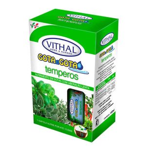 Fertilizante Líquido Gota A Gota Para Temperos Vithal - 6 Ampolas