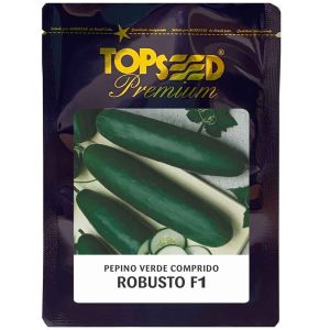 Sementes De Pepino Verde Comprido Híbrido Robusto F1 Topseed Premium - 1mx
